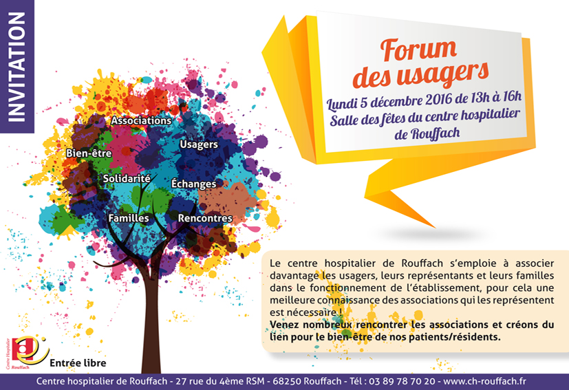 Flyer - forum des usagers - Centre hospitalier de Rouffach