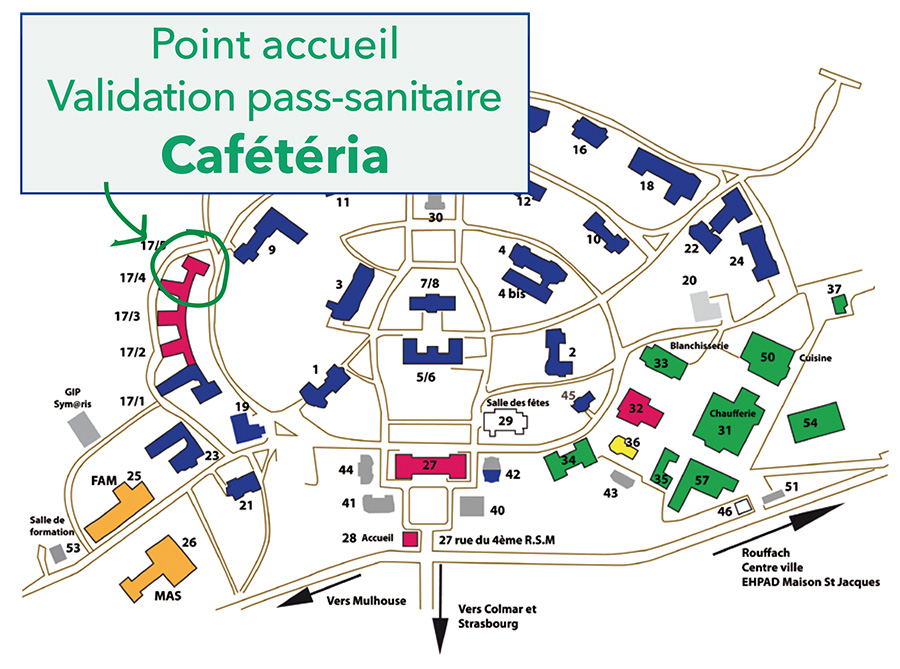 Plan point d'accueil validation pass-sanitaire